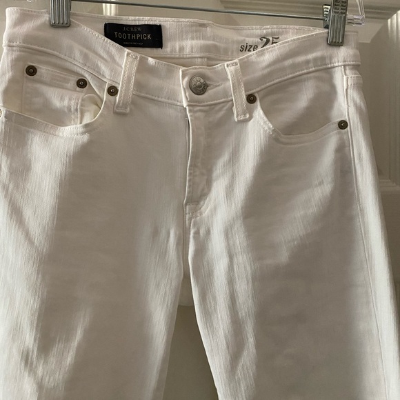 J.Crew Toothpick white jeans - Picture 2 of 7